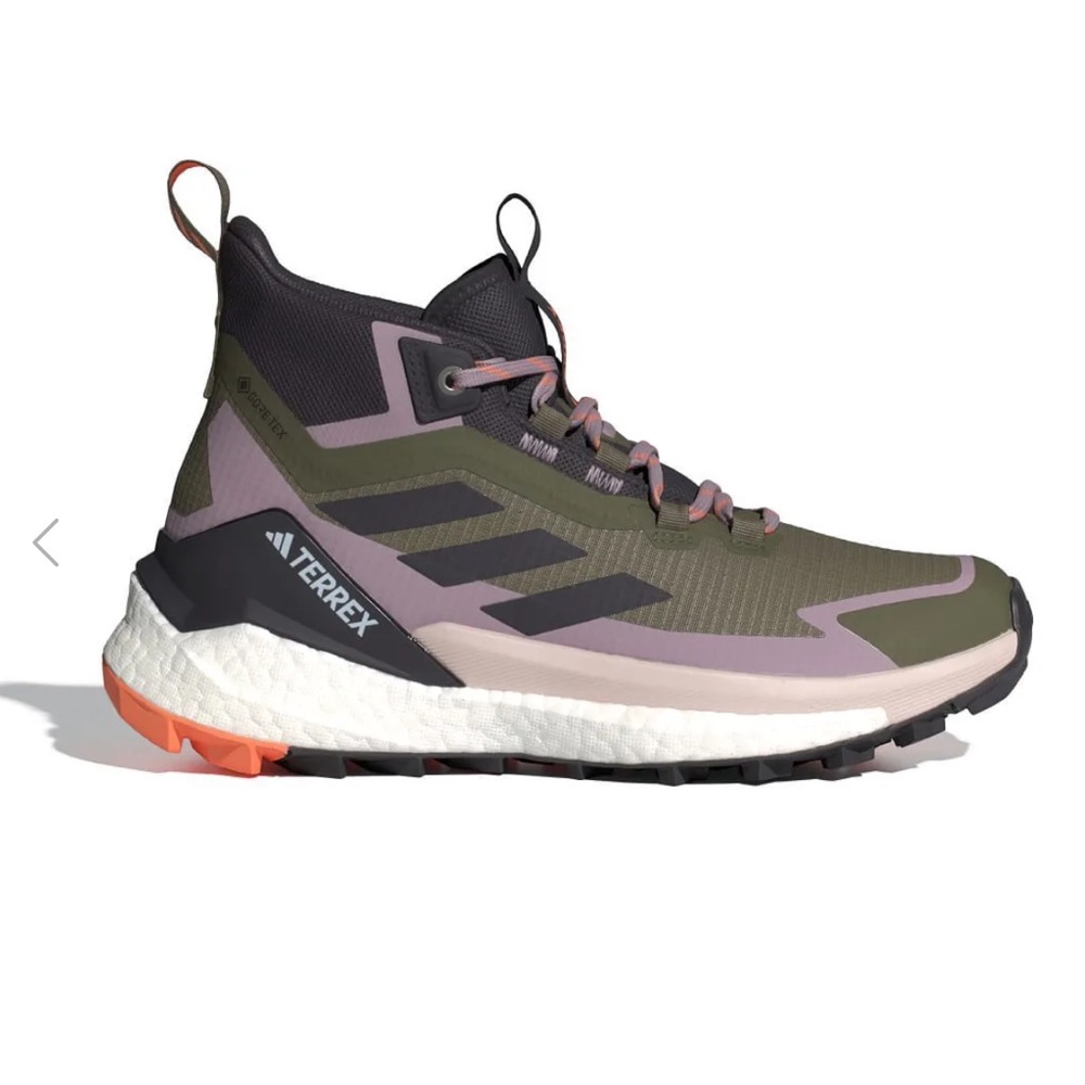 Adidas Terrex Olive and Lavender Hiking Shoes